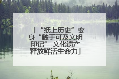 “纸上历史”变身“触手可及文明印记” 文化遗产释放鲜活生命力