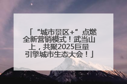 “城市景区+”点燃全新营销模式！武当山上，共聚2025巨量引擎城市生态大会！