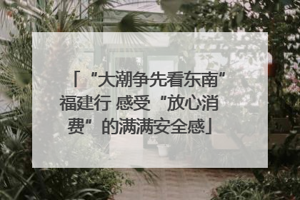 “大潮争先看东南”福建行 感受“放心消费”的满满安全感
