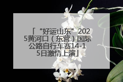 “好运山东”2025黄河口（东营）国际公路自行车赛14-15日激情上演