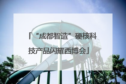 “成都智造”硬核科技产品闪耀西博会