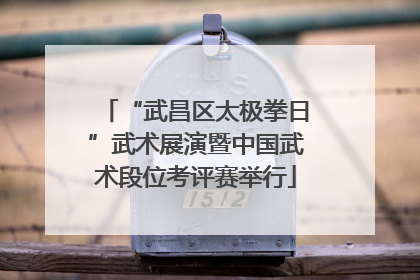 “武昌区太极拳日”武术展演暨中国武术段位考评赛举行