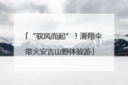 “驭风而起”！滑翔伞带火安吉山野体验游