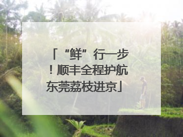 “鲜”行一步！顺丰全程护航东莞荔枝进京