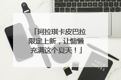 珂拉琪卡皮巴拉限定上新，让慵懒充满这个夏天！