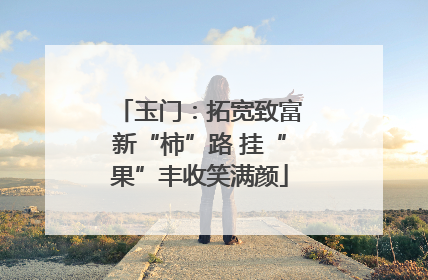 玉门：拓宽致富新“柿”路 挂“果”丰收笑满颜
