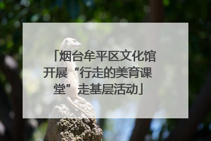 烟台牟平区文化馆开展“行走的美育课堂”走基层活动