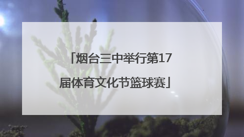 烟台三中举行第17届体育文化节篮球赛