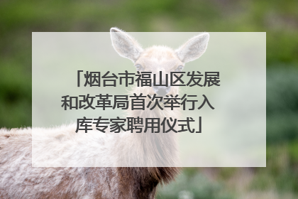 烟台市福山区发展和改革局首次举行入库专家聘用仪式