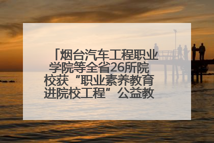 烟台汽车工程职业学院等全省26所院校获“职业素养教育进院校工程”公益教学点集中授牌