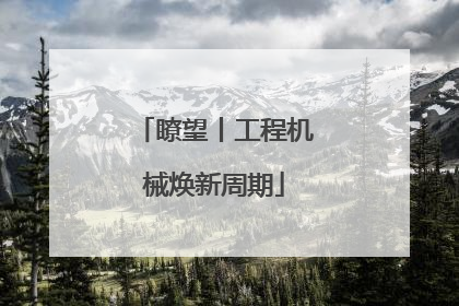 瞭望丨工程机械焕新周期