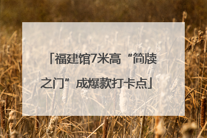 福建馆7米高“简牍之门”成爆款打卡点