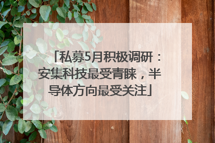 私募5月积极调研：安集科技最受青睐，半导体方向最受关注