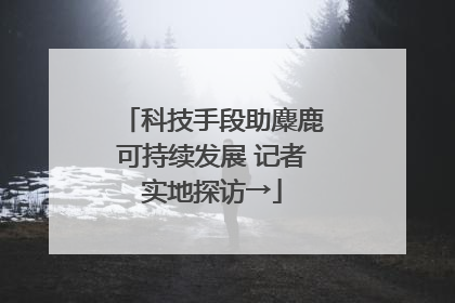 科技手段助麋鹿可持续发展 记者实地探访→
