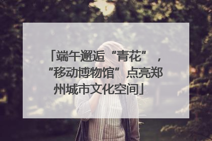 端午邂逅“青花”，“移动博物馆”点亮郑州城市文化空间