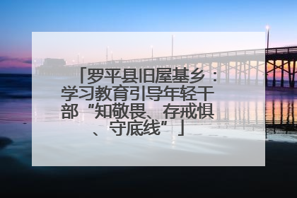 罗平县旧屋基乡：学习教育引导年轻干部“知敬畏、存戒惧、守底线”