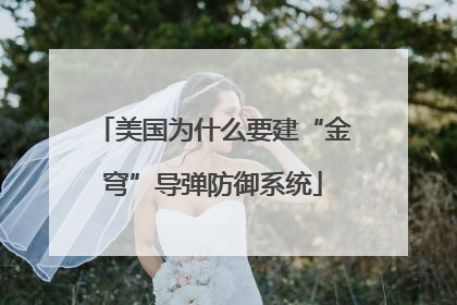 美国为什么要建“金穹”导弹防御系统