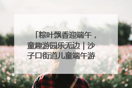 粽叶飘香迎端午，童趣游园乐无边｜沙子口街道儿童端午游园活动圆满落幕