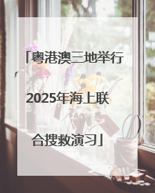 粤港澳三地举行2025年海上联合搜救演习