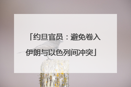 约旦官员：避免卷入伊朗与以色列间冲突