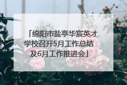 绵阳市盐亭华宸英才学校召开5月工作总结及6月工作推进会