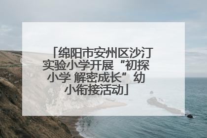 绵阳市安州区沙汀实验小学开展“初探小学 解密成长”幼小衔接活动