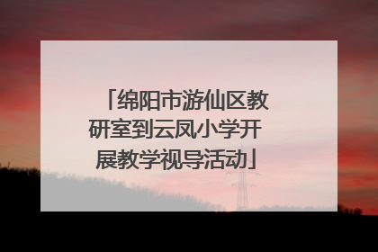 绵阳市游仙区教研室到云凤小学开展教学视导活动