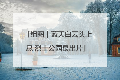组图｜蓝天白云头上悬 烈士公园最出片