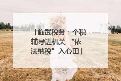 临武税务：个税辅导进机关 “依法纳税”入心田