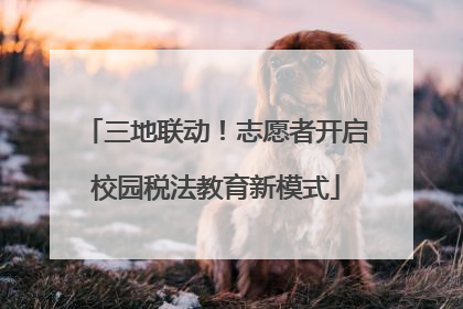 三地联动！志愿者开启校园税法教育新模式