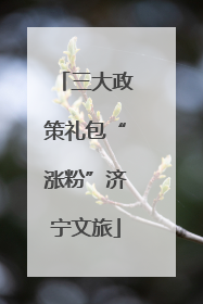 三大政策礼包“涨粉”济宁文旅