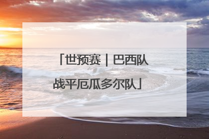 世预赛｜巴西队战平厄瓜多尔队
