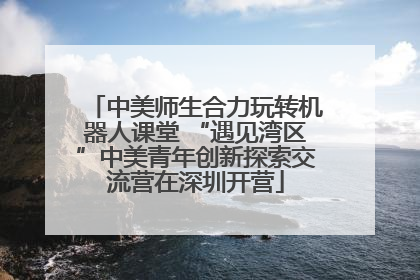 中美师生合力玩转机器人课堂 “遇见湾区”中美青年创新探索交流营在深圳开营