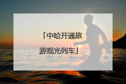 中哈开通旅游观光列车