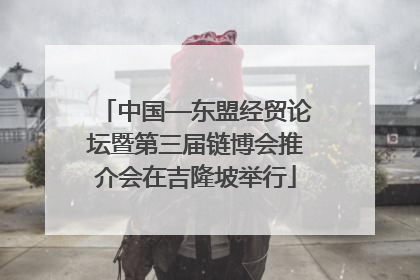 中国—东盟经贸论坛暨第三届链博会推介会在吉隆坡举行