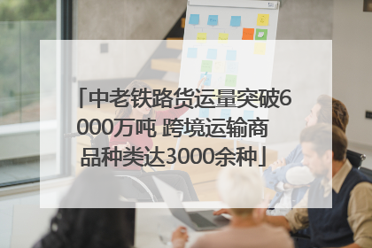 中老铁路货运量突破6000万吨 跨境运输商品种类达3000余种
