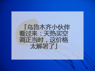 乌鲁木齐小伙伴看过来：天热买空调正当时，这价格太解暑了