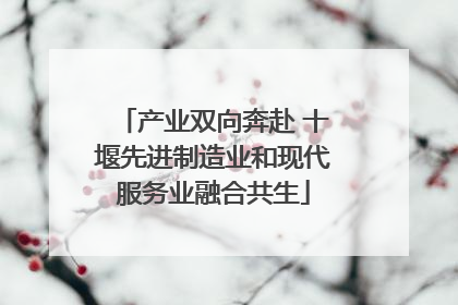 产业双向奔赴 十堰先进制造业和现代服务业融合共生