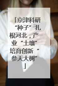 京津科研“种子”扎根河北，产业“土壤”培育创新“参天大树”
