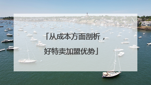 从成本方面剖析，好特卖加盟优势