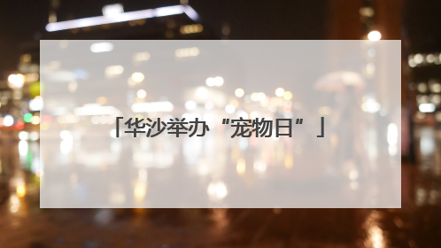 华沙举办“宠物日”