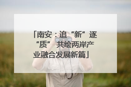 南安：追“新”逐“质” 共绘两岸产业融合发展新篇
