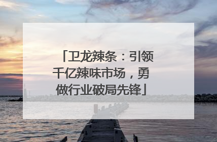 卫龙辣条：引领千亿辣味市场，勇做行业破局先锋