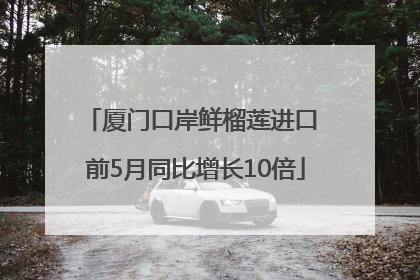 厦门口岸鲜榴莲进口 前5月同比增长10倍