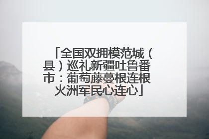 全国双拥模范城（县）巡礼新疆吐鲁番市：葡萄藤蔓根连根 火洲军民心连心