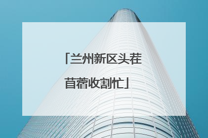 兰州新区头茬苜蓿收割忙