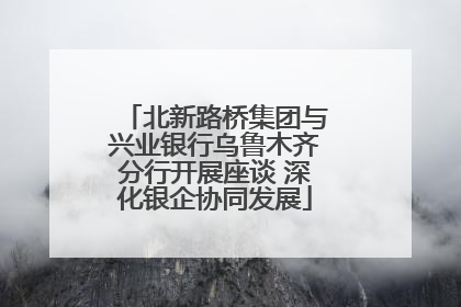 北新路桥集团与兴业银行乌鲁木齐分行开展座谈 深化银企协同发展