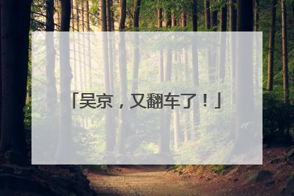 吴京，又翻车了！