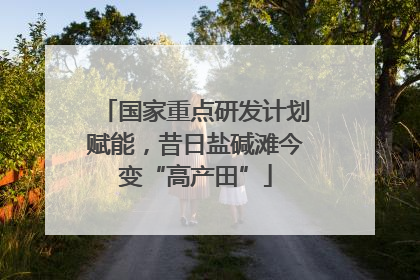 国家重点研发计划赋能，昔日盐碱滩今变“高产田”