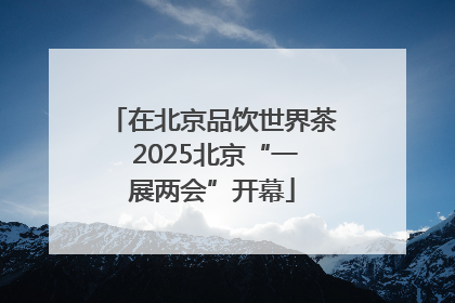 在北京品饮世界茶 2025北京“一展两会”开幕